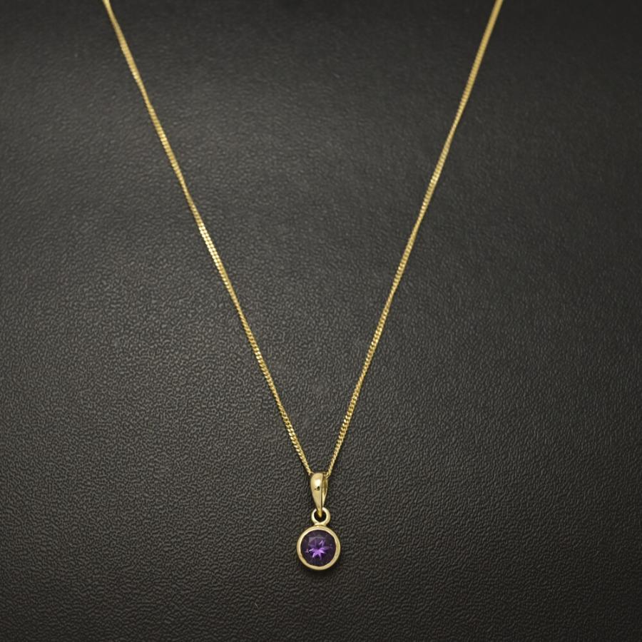 ラスト1点) HStern Jewellers H.スターン シンプルライン アメシスト