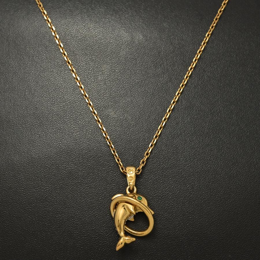 SWAROVSKI（スワロフスキー） イルカモチーフ クリスタル ネックレス