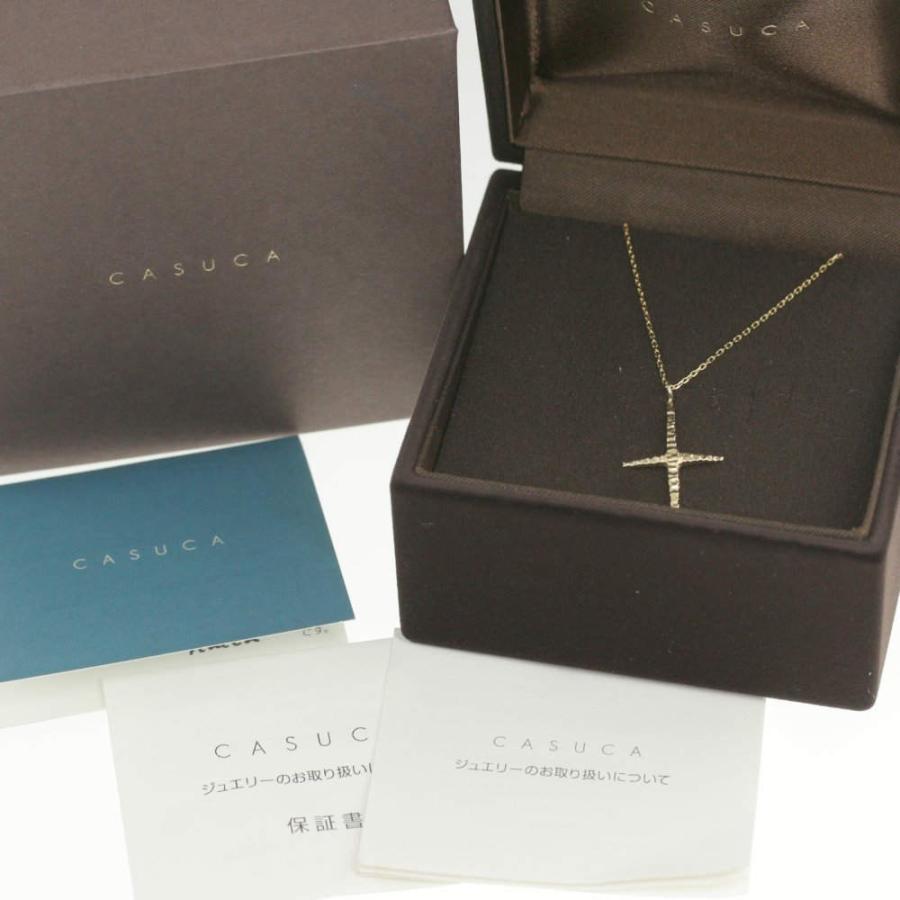 カスカ プチ クロスモチーフ・ネックレス・ペンダント/K18YG/750-1.6g
