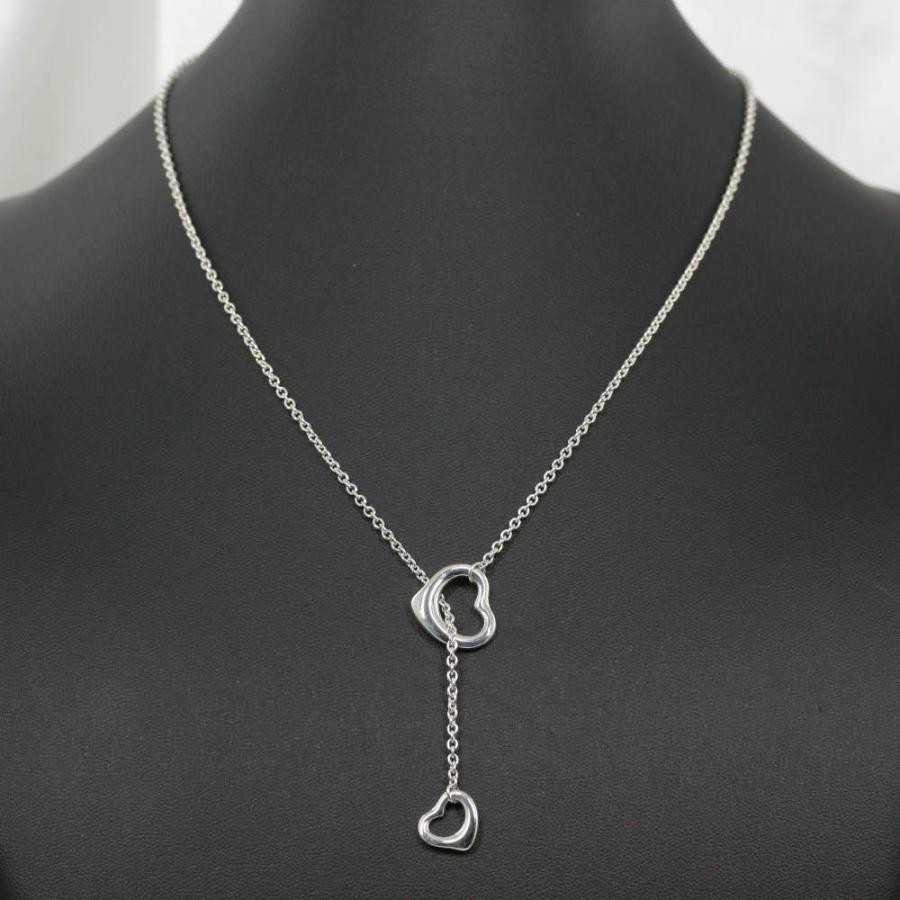 【極美品】希少 ティファニー エルサペレッティダブルオープンハートラリアット TIFFANY&Co. ティファニー エルサペレッティ・オープンハート