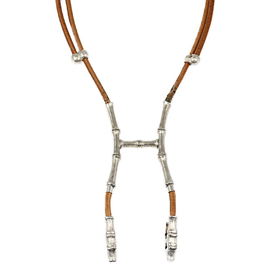 HERMES エルメス バンブー・ホルター・チョーカーネックレス HERMES エルメス バンブー・ホルター・チョーカーネックレス