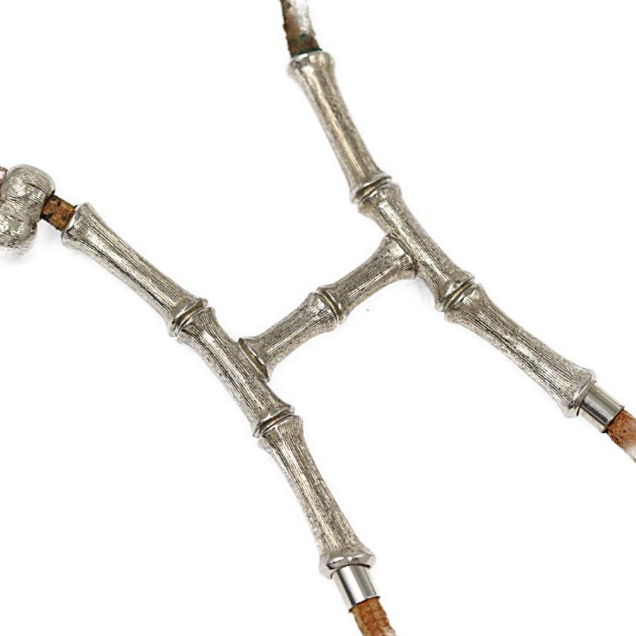 HERMES エルメス バンブー・ホルター・チョーカーネックレス HERMES エルメス バンブー・ホルター・チョーカーネックレス