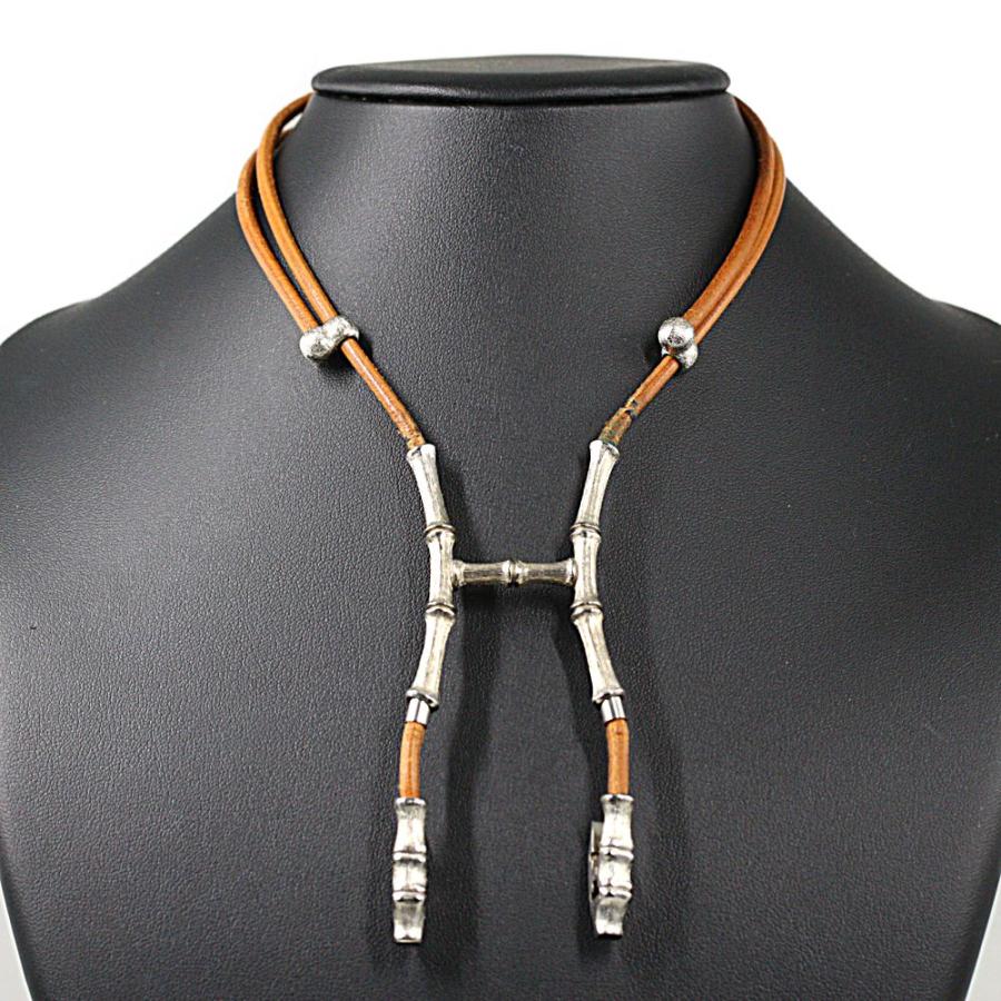 HERMES エルメス バンブー・ホルター・チョーカーネックレス HERMES エルメス バンブー・ホルター・チョーカーネックレス