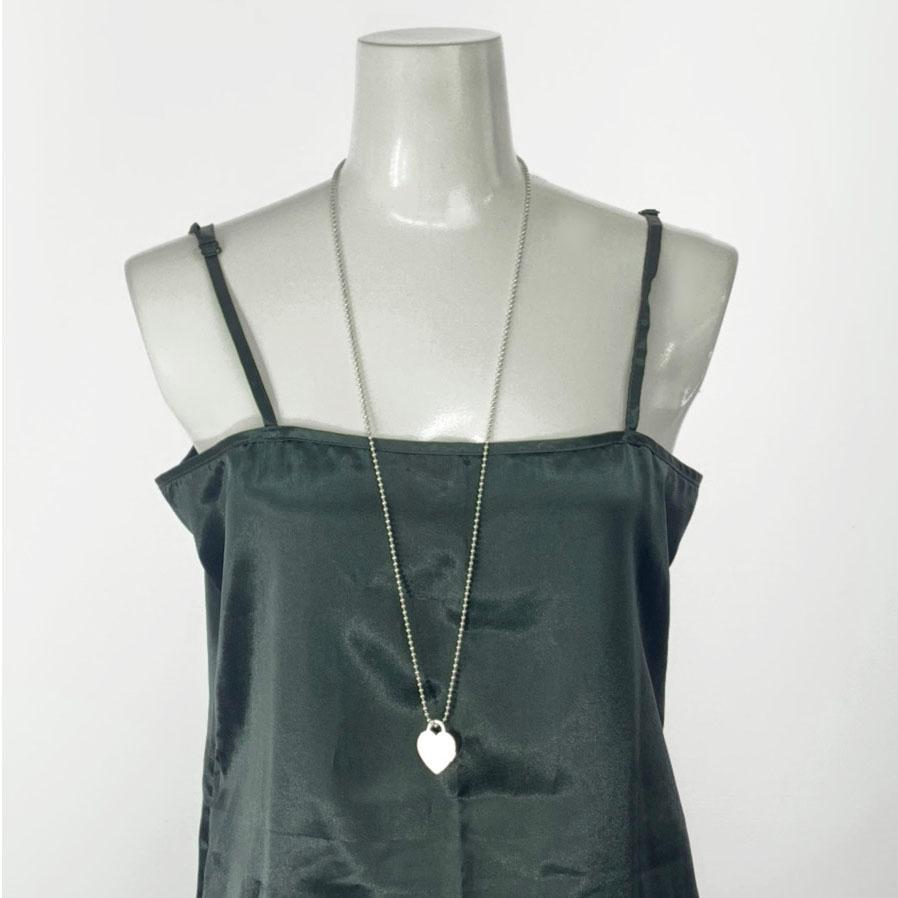 Tiffany & Co.リターントゥティファニーロングボールチェーンネックレス Tiffany リターントゥティファニー ハートタグロングボールチェーン