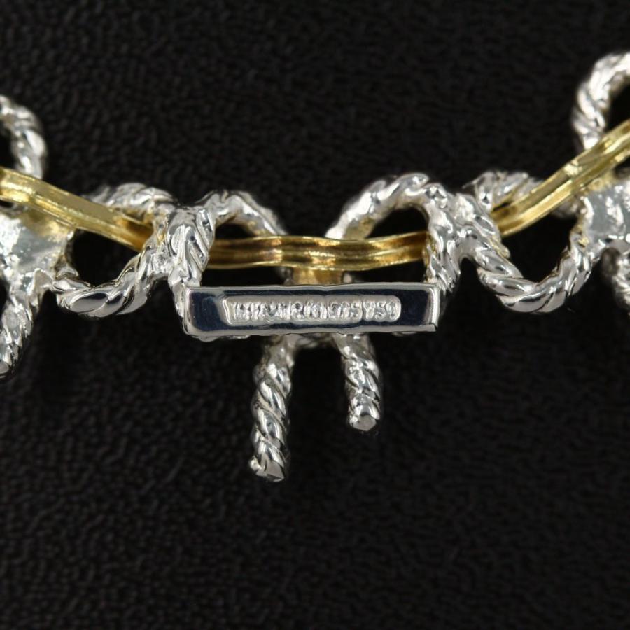 Tiffany&Co.　トリプルリボン　K18　ゴールド　sv925 TIFFANY&Co. ティファニー ボウ トリプルツイストリボン