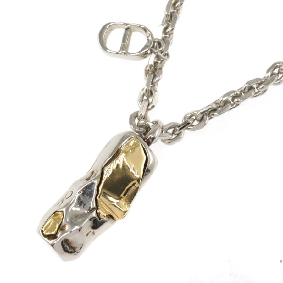 クリスチャンディオール ロゴチェーンネックレス・ペンダント/コンビ