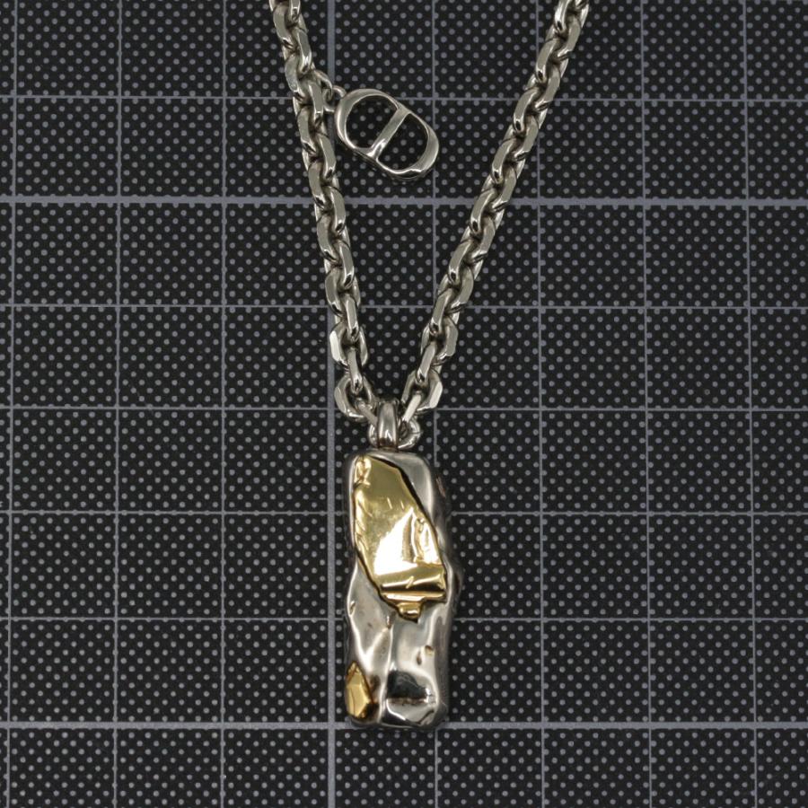 ChristianDior チェーンネックレス ロゴ付き Christian Dior クリスチャンディオール ロゴ 喜平 ロングチェーン