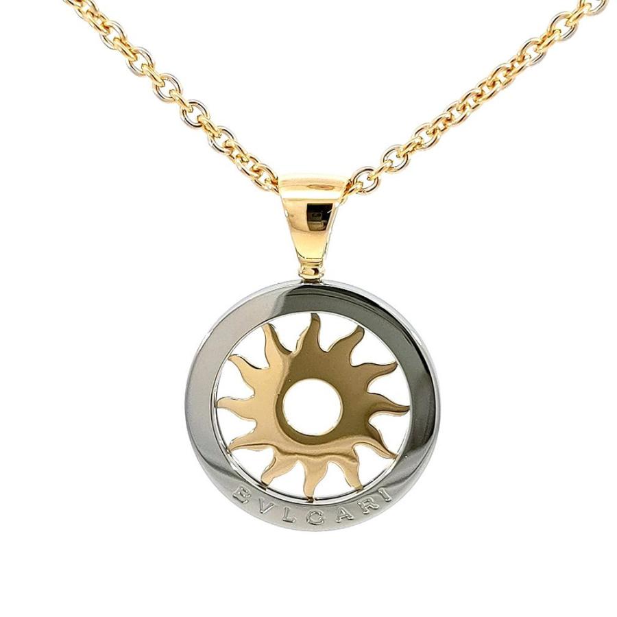 未使用 BVLGARI ブルガリ トンドサン ネックレス K18 レザー BVLGARI ブルガリ トンドサン チョーカー ネックレス シルバー