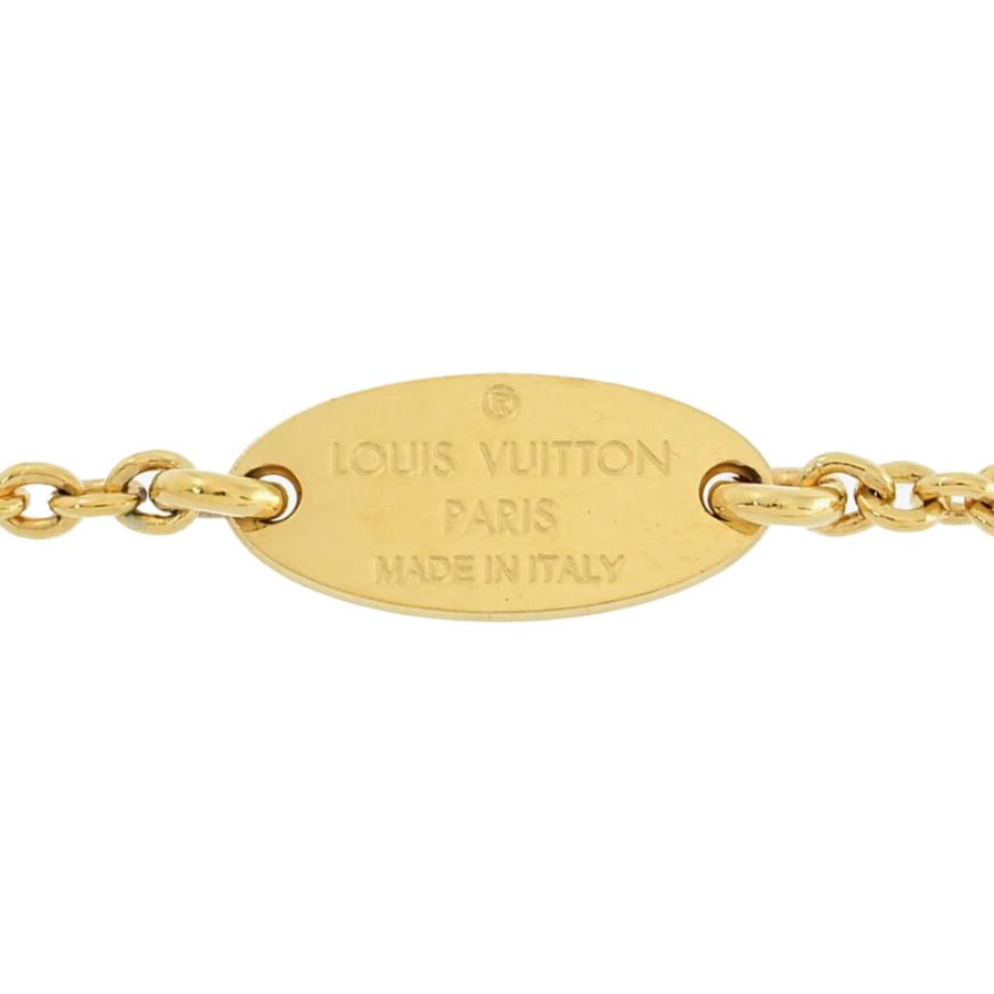 LOUIS VUITTON ルイヴィトン ロゴ Vモチーフ ネックレス/合金/メッキ
