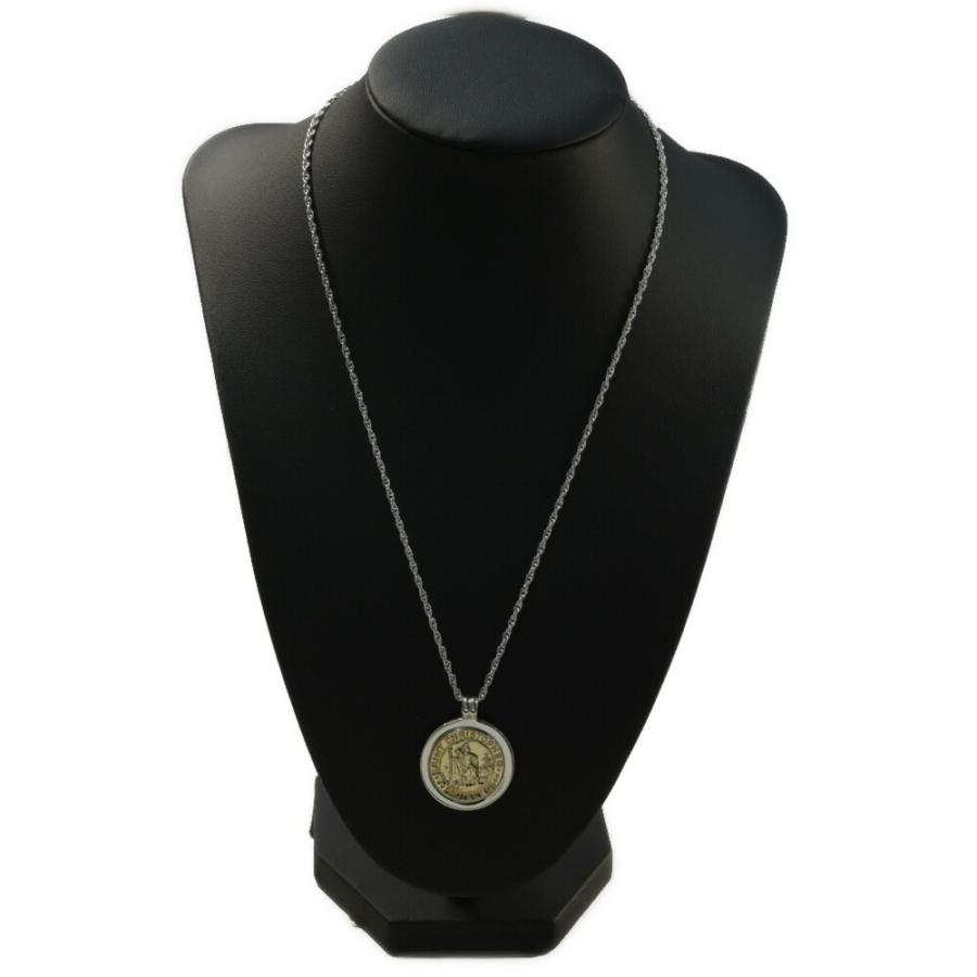 TIFFANY&Co.（ティファニー） TIFFANY ＆ Co. セントクリストファー コイントップ プレーンネックレス・ペンダント/Sv925×K18/コンビ-14.5g/h251107/594652  : リファスタ・Yahoo!ショッピング店 - 通販 - Yahoo!ショッピング