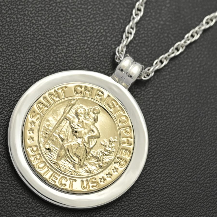 ティファニー　セントクリストファー　ネックレス　シルバー925　K18 TIFFANY&Co.（ティファニー） TIFFANY ＆ Co. セントクリストファー