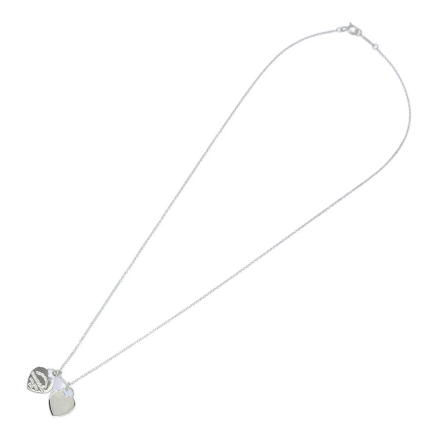 TIFFANY&Co.（ティファニー） 美品 ダブルハート ネックレス