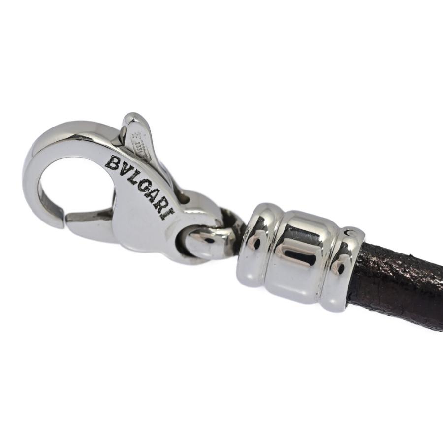 BVLGARI（ブルガリ） 美品 レザー チョーカー ネックレス ペンダント