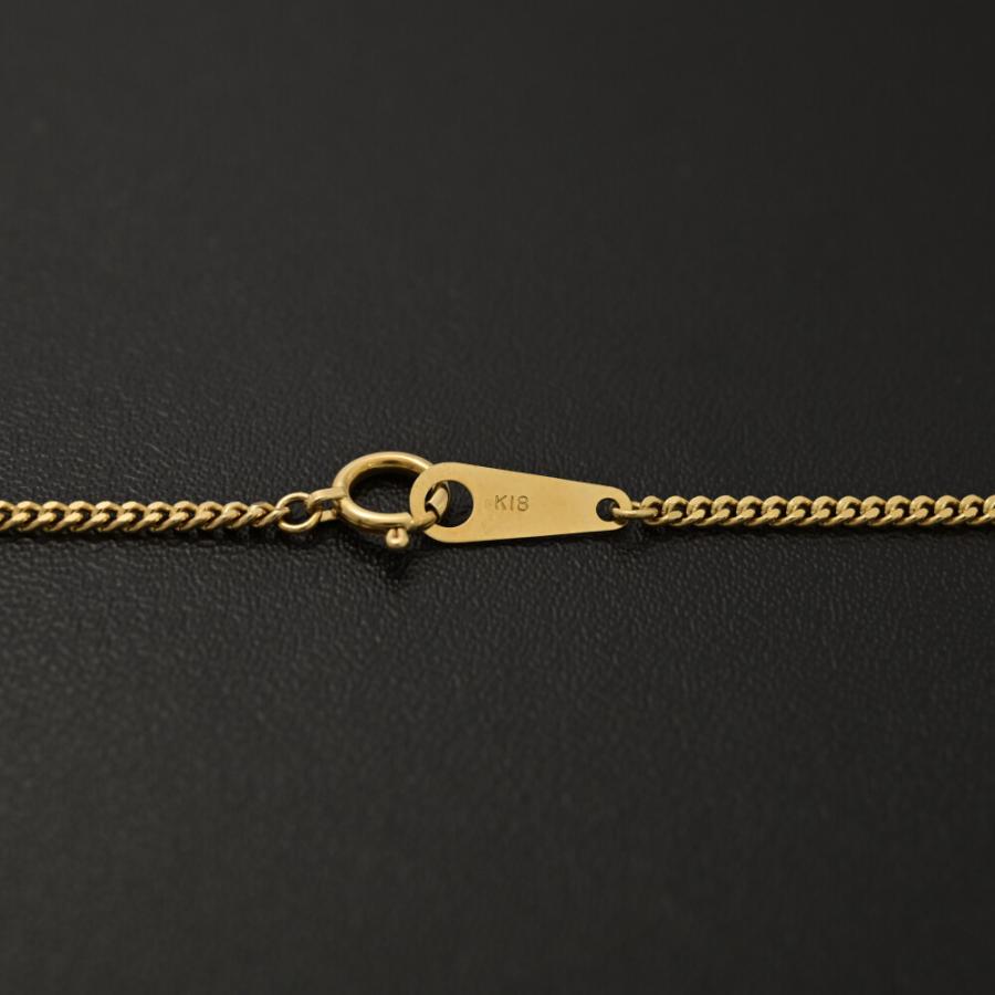 1.7mm 喜平チェーン ロングネックレス ペンダント K18YG/750-6.7g 