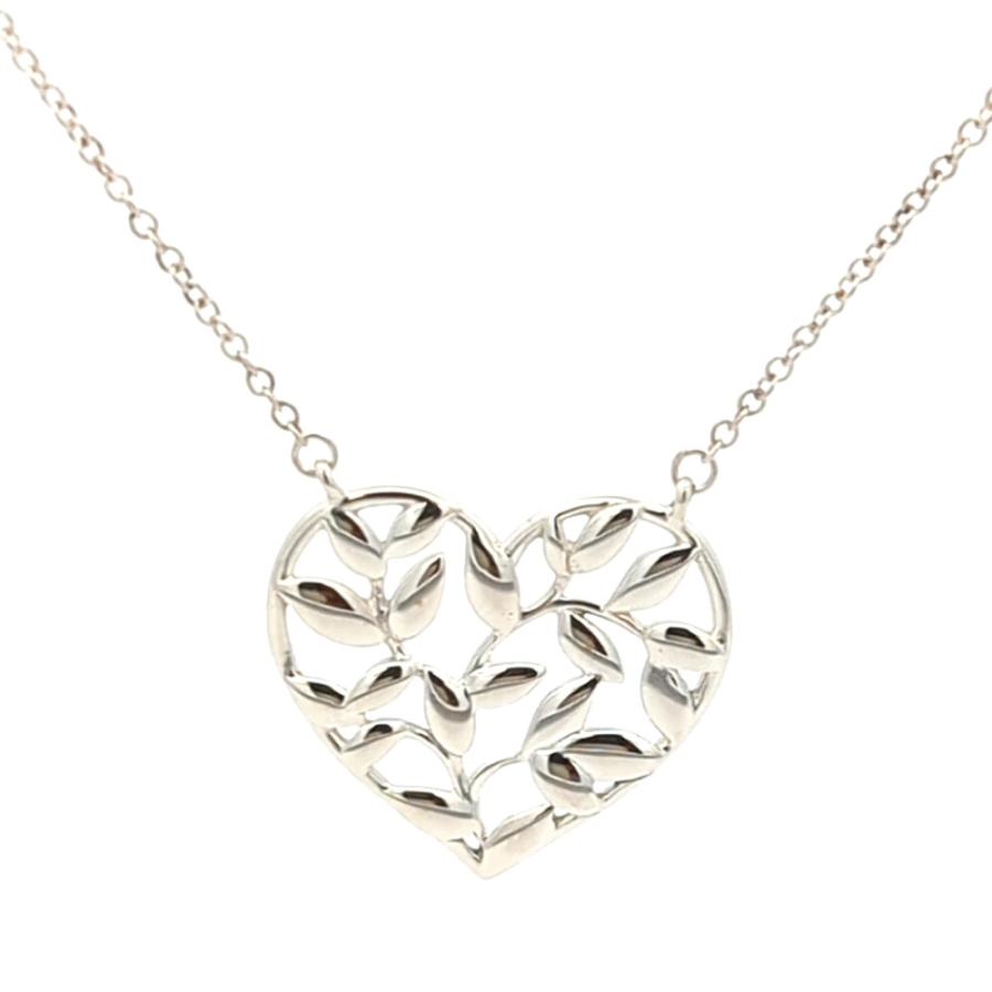 TIFFANY&Co.（ティファニー） 美品 オリーブリーフ ハートモチーフ
