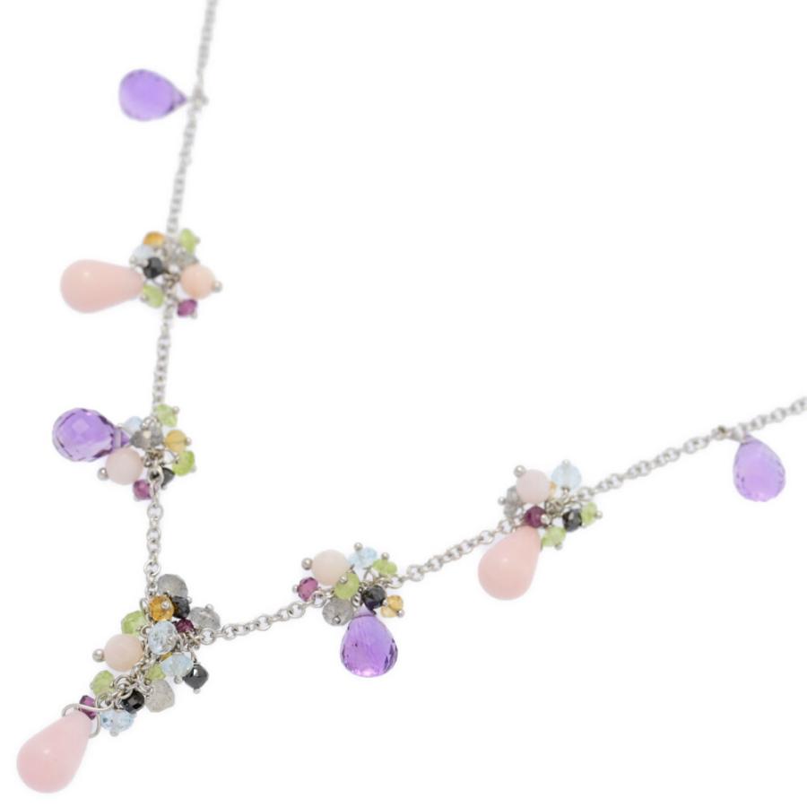 K18 Zoccai マルチカラーマルチストーンネックレス