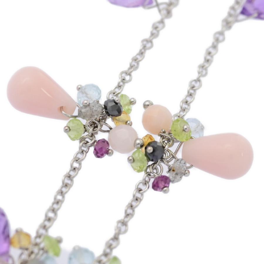 K18 Zoccai マルチカラーマルチストーンネックレス