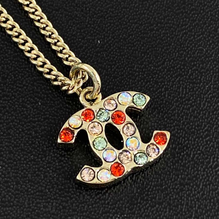 CHANEL シャネル ココマーク・マルチカラーストーンネックレス CHANEL シャネル ココマーク・マルチカラーストーンネックレス