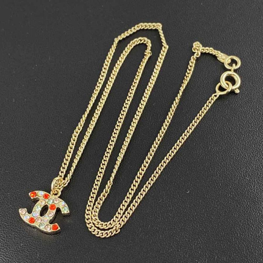 CHANEL シャネル ココマーク・マルチカラーストーンネックレス CHANEL シャネル ココマーク・マルチカラーストーンネックレス