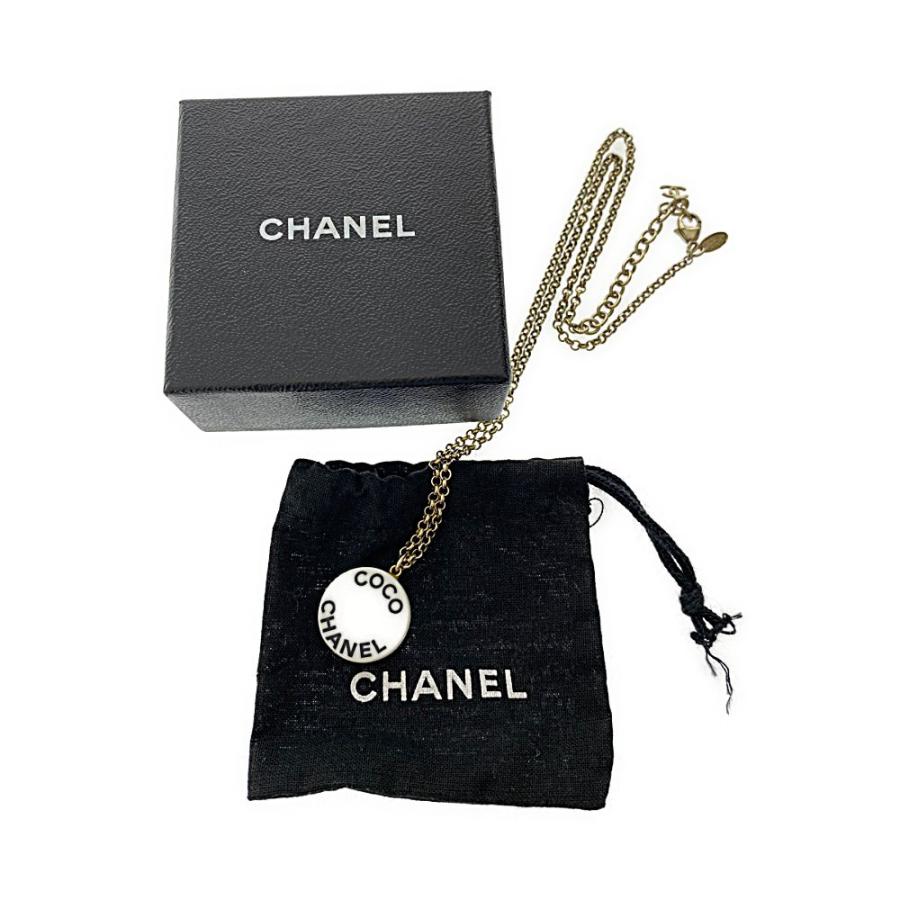 CHANEL シャネル ココシャネルロゴプレートネックレス