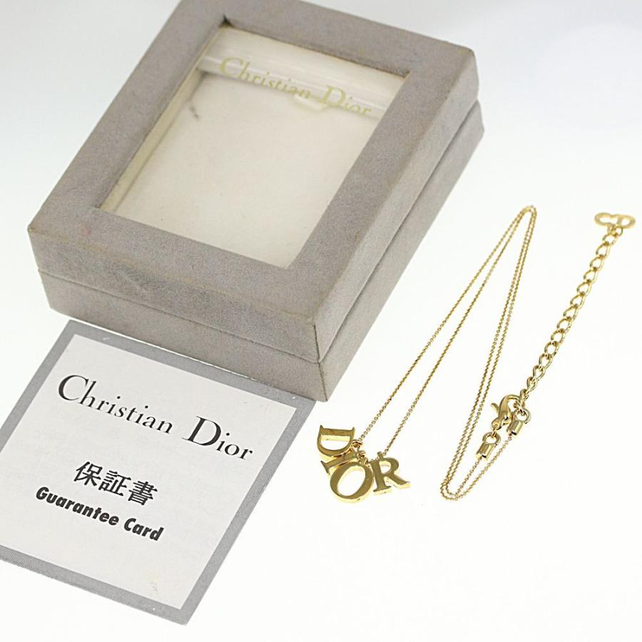 クリスチャンディオール DIORロゴチャームネックレス・ペンダント/-4.5