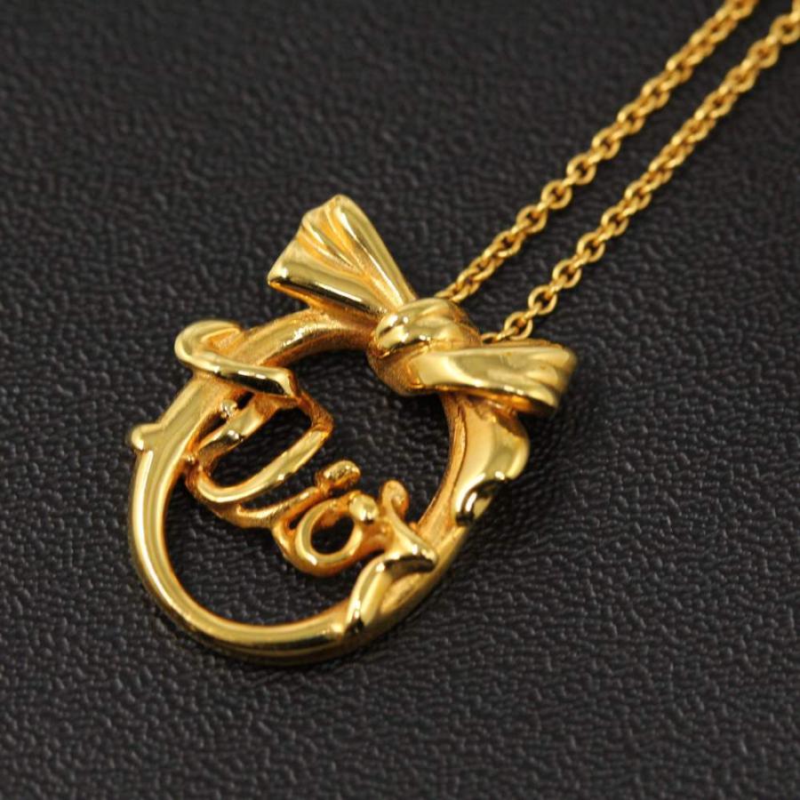 クリスチャンディオール　リボン　パネックレス Christian Dior クリスチャンディオール ネックレス リボン