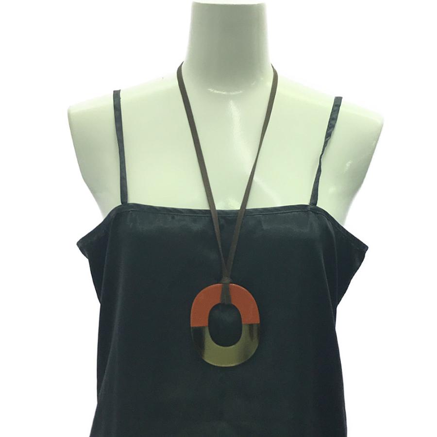 HERMES（エルメス） イスムGM バッファローホーン ラッカー ネックレス