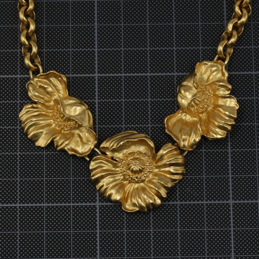 KENZO ケンゾー フラワーチェーンネックレス・ペンダント-59.4g