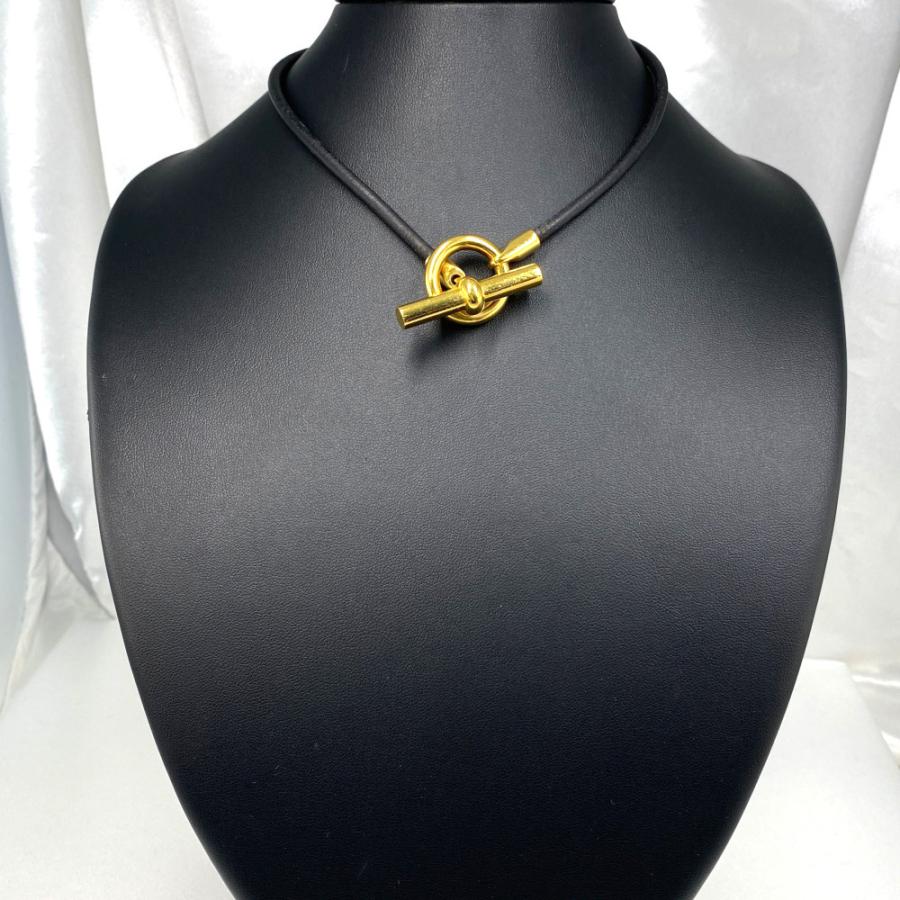 HERMES エルメス グレナンレザーチョーカー ダブルラップ HERMES エルメス グレナンレザーチョーカー ダブルラップ