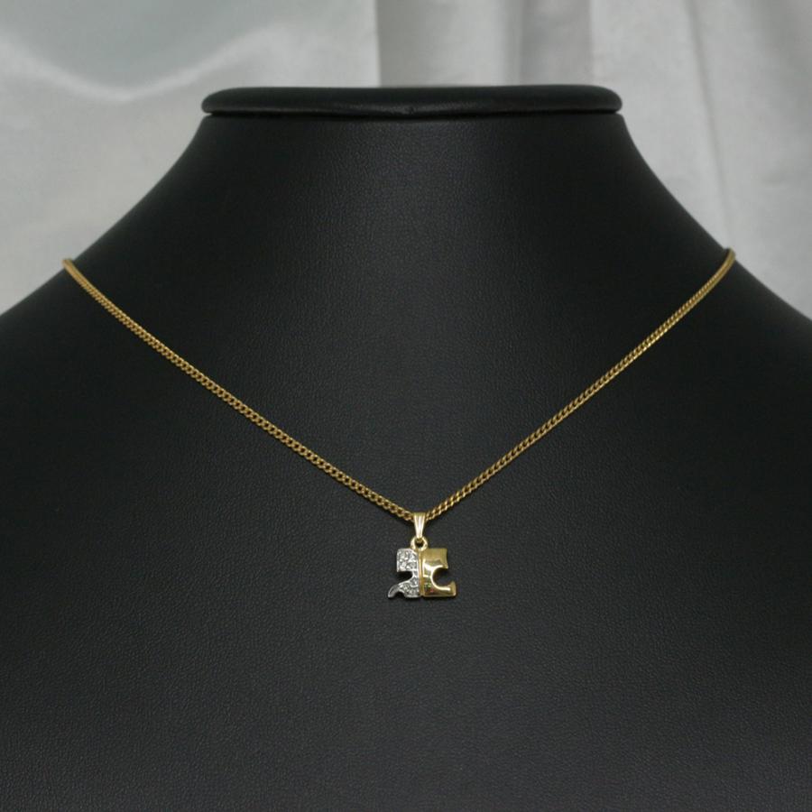 クレージュ　ネックレス courreges クレージュ ラインストーン・ロゴネックレス