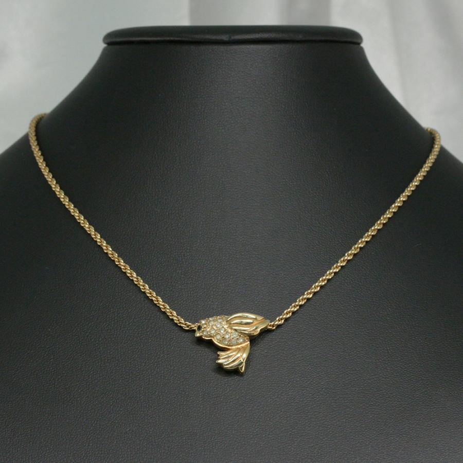 クリスチャンディオール 鳥モチーフ・ハミングバードネックレス
