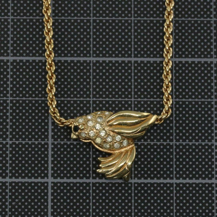 クリスチャンディオール 鳥モチーフ・ハミングバードネックレス