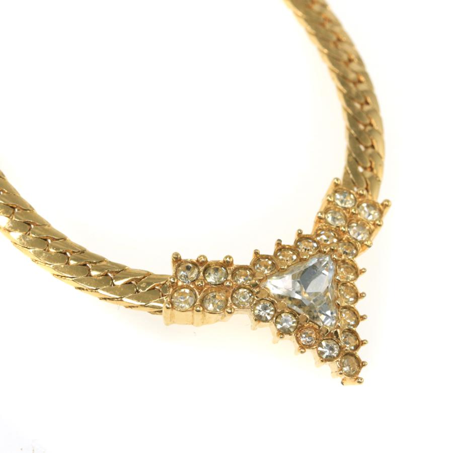 ニナリッチ トライアングルビジューVチョーカーネックレス