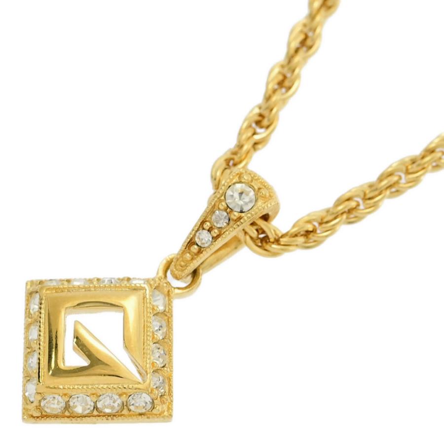 GIVENCHY ジバンシー ジバンシィ ラインストーン Gロゴ ネックレス