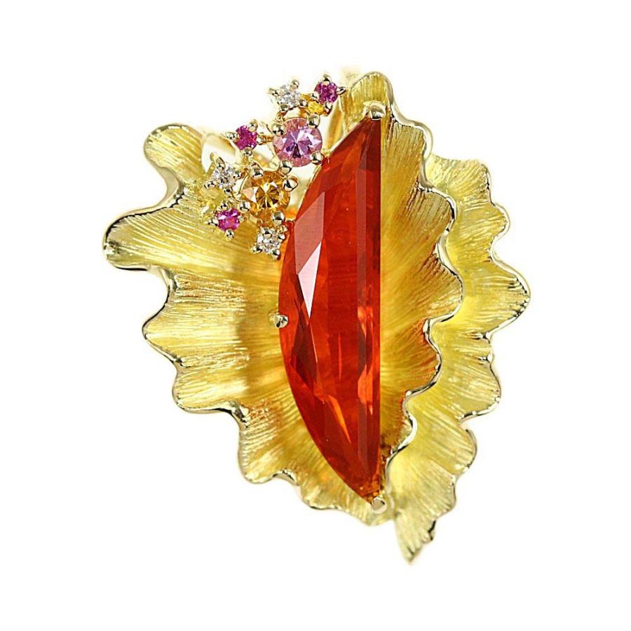 友安昭（ともやす） ファイアオパール カラーサファイア ダイヤモンド  