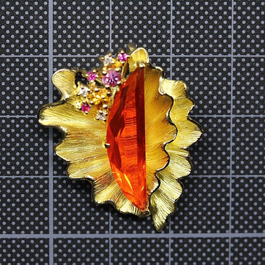 友安昭（ともやす） ファイアオパール カラーサファイア ダイヤモンド  