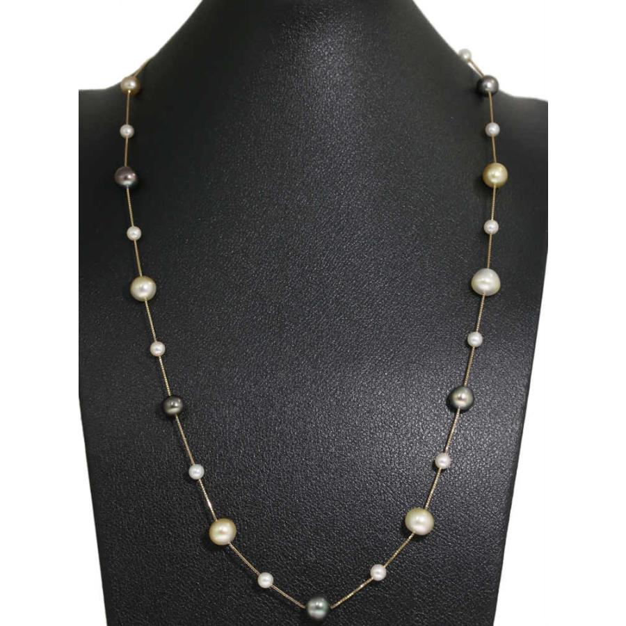 TASAKI あこや真珠 ロングネックレス　約89cm TASAKI タサキ アコヤパール 真珠 ロング ネックレス シルバー