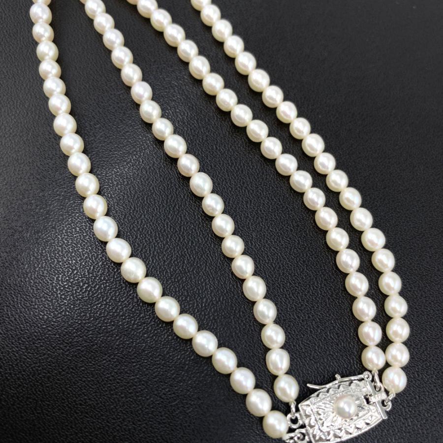 TASAKI(タサキ・田崎真珠) 2連 真珠(パール)ネックレス TASAKI(タサキ・田崎真珠) 2連 真珠(パール)ネックレス