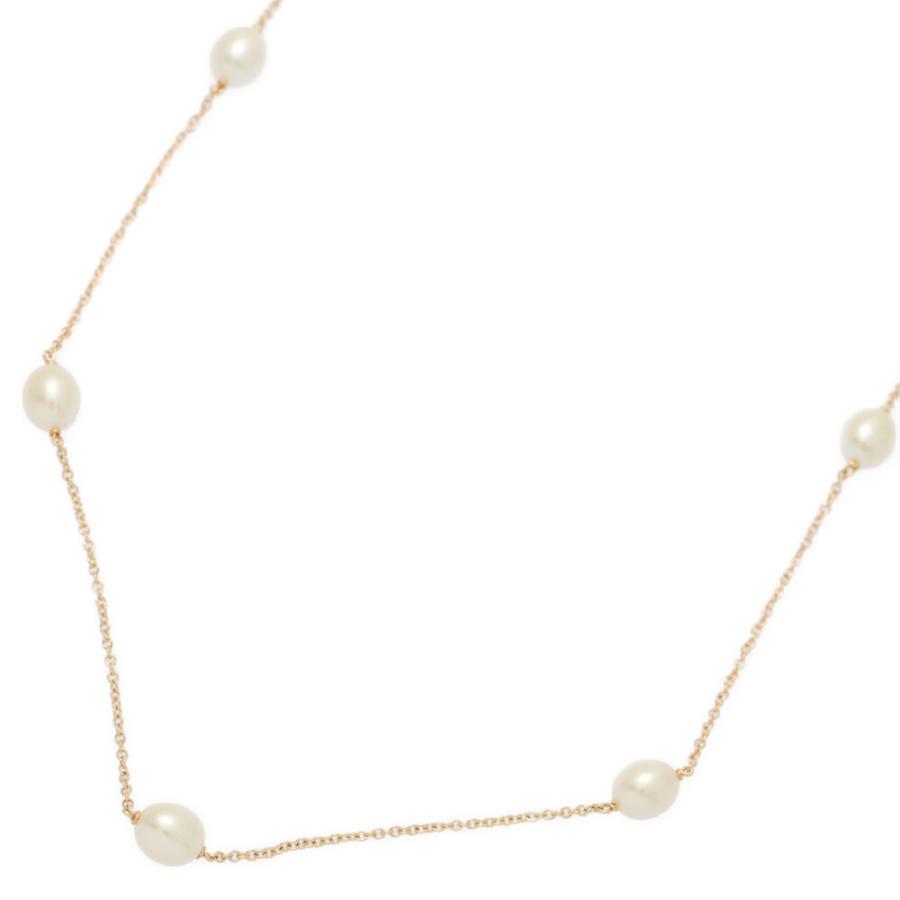 TIFFANエレサペレッティK18YG パールステーションネックレス　　中古品 TIFFANエレサペレッティK18YG パールステーションネックレス 中古品