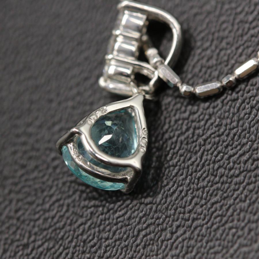 パライバトルマリン・ダイヤモンドネックレス・ペンダント・ヒート  