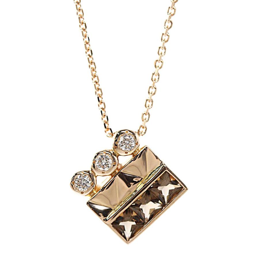 ヴァンドーム青山 スモーキー・クォーツ・ダイヤモンドネックレス