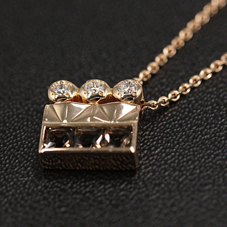 ヴァンドーム青山 スモーキー・クォーツ・ダイヤモンドネックレス