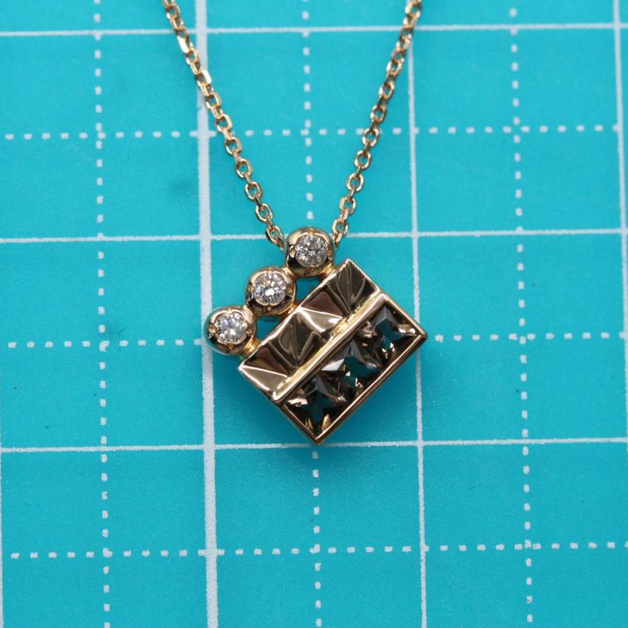 ヴァンドーム青山 スモーキー・クォーツ・ダイヤモンドネックレス