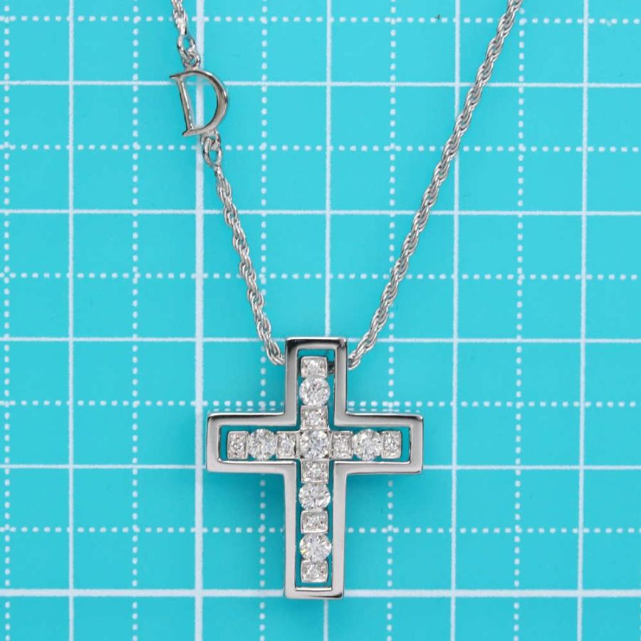 DAMIANI カラーストーン クロスネックレス DAMIANI カラーストーン クロスネックレス