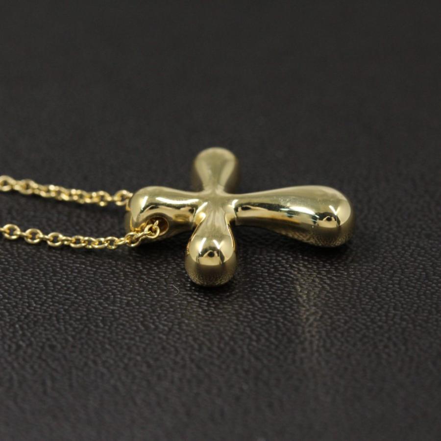 TIFFANY&Co.ティファニー　750YGドッツクロスネックレス　ペレッティ ティファニーK18YG ドッツクロスネックレスペレッティ 750 付属品付