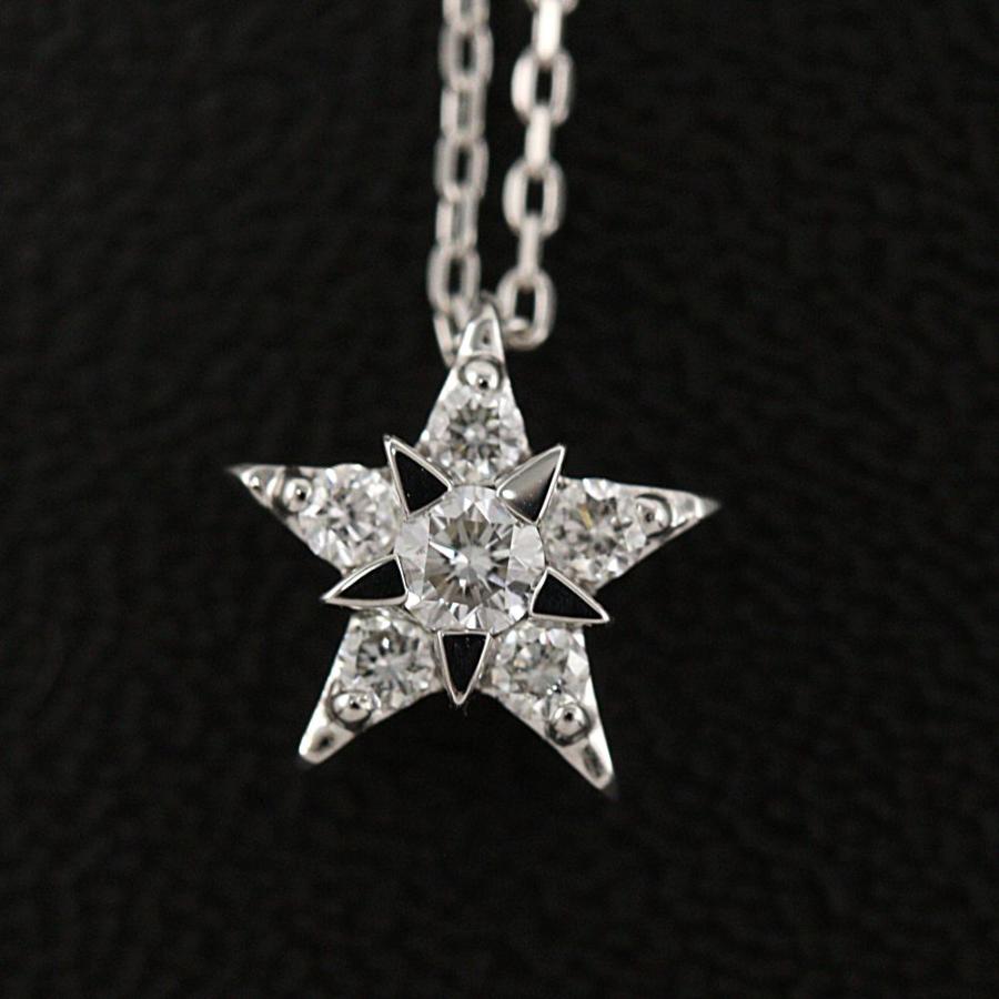 スタージュエリーダイヤモンドペンダントネックレス DIAMOND STATION NECKLACE(2ZN2452)K18 ネックレス｜スター