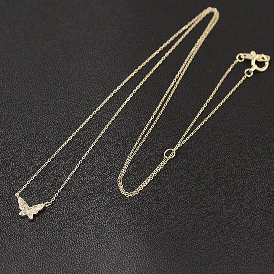 ヴァンドーム青山 K10 ダイヤモンド バタフライ ネックレス ヴァンドーム青山 K10 ダイヤモンド バタフライ ネックレス