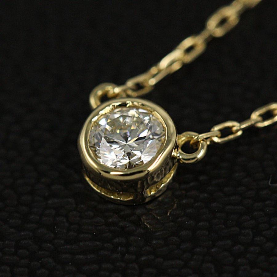 アーカー ジェーン ネックレス 1P ダイヤ 0.05ct K18YG ラウンド