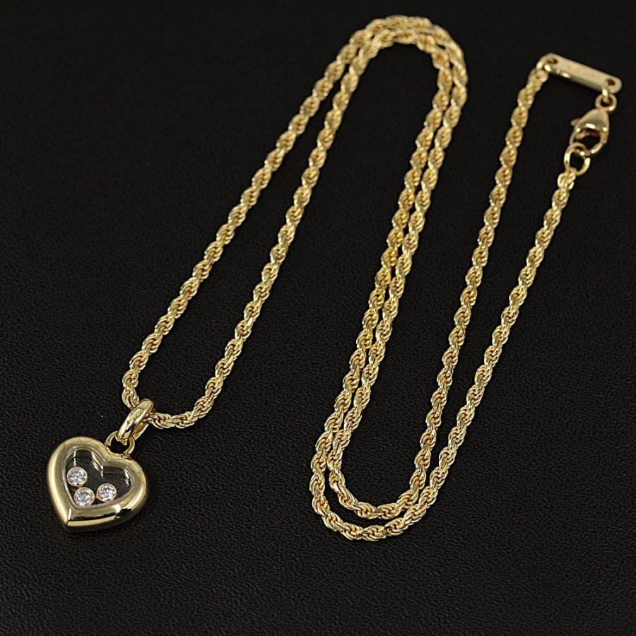 Chopard（ショパール） ハッピーダイヤモンド 3P ハート ネックレス