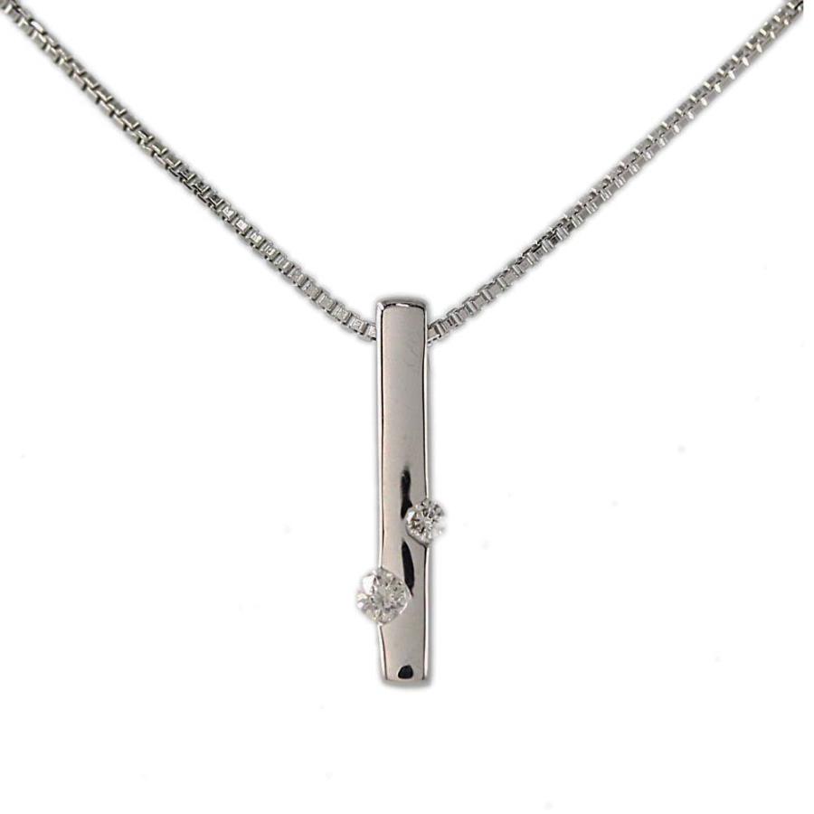 【祝日セール】【スタージュエリー】K18　バー型ペンダントネックレス DIAMOND NECKLACE(2ZN2484)K18YG ネックレス｜スタージュエリー